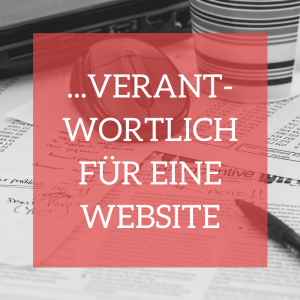 Informationen für Website Verantwortliche